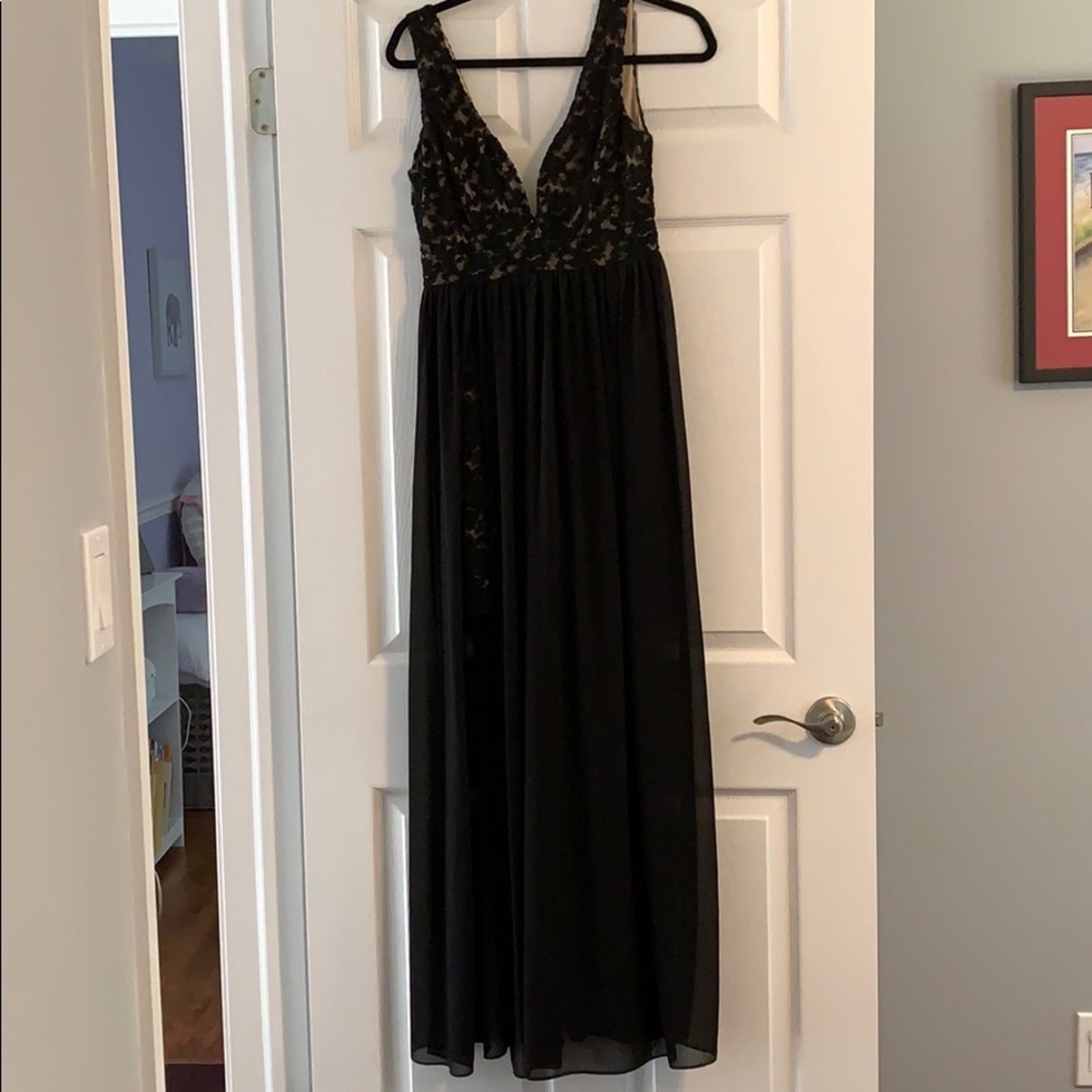 Long Black Lace dress